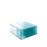 Glas Italia - DEE01 Deep Sea Low table, Blue tone Glass, Transparent extralight glass