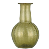 Ib Laursen rillet vase m/bred hals UNIKA - Grøn