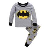 Børn Drenge Spiderman Superman Batman Pyjamassæt Nattøj Nattøj Pjs[HK]