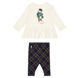 Polo Ralph Lauren Kids Baby Polo Bear top and leggings set - multicoloured - 74