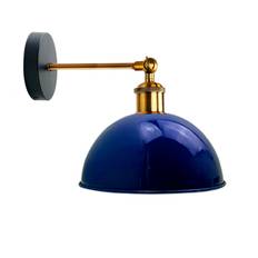 Vintage retro stil moderne væglampe blank væglampe, marineblå