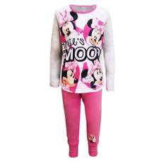 Disney Mickey & Friends Girls Mood Top And Bottoms Pyjama Set - 7-8 Years / Pink-Grey