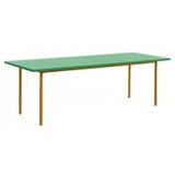 HAY Two-Colour 240 Spisebord, Vælg farve Green Mint/Ochre