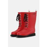 3/4 Rubber Boots - Deep Red - LS39 - rub15 3 4 rubber boots rain boots deep red