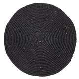 Bungalow Placemat Round Twisted Black