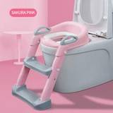 SHEIN 1pc Children's Toilet Training Seat With Ladder, For Baby Boys And Girls, Removable Potty Seat Cushion, Stair Type Design (Hard Cushion Without White