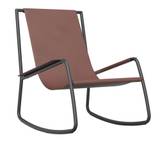 Living Divani - Flow Rocking Chair, Hide Armrest, Leather Cat. 39 Must 902