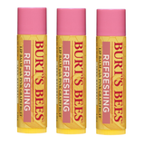 Burt's Bees - Lip Balm - Pink Grapefrugt 3-Pak - Klar til levering