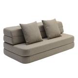 KK 3 FOLD SOFA XL SOFT - MULTI GREY W. GREY