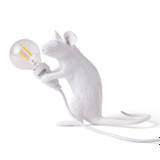 Seletti Mouse Lamp Mac Bordlampe - Bordlamper Resin Hvid - 15221