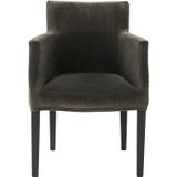 Englesson Brooklyn Chair Loose Cover Black / Omega Graphite 51 - Stole Velour Sort - 575ESL-OME51