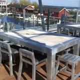 Rock-Solid - spisebord i galvaniseret stål, 100,5 x 155 x højde 74 cm