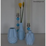 blå vaser - 3 stk.