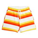 Mini Rodini - Organic Stripe shorts - Orange - str. 104-110 cm