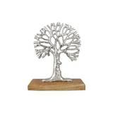 Livets træ, sølvfarvet - 22 cm