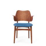 Warm Nordic - Gesture Chair / Teak Oiled Oak - Spisebordsstol - Vidar 733 (Sea Blue) - L58 x W54 x H80 cm