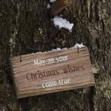Ib Laursen Wooden Sign May All Your Christmas Wishes Come True