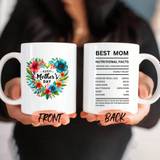 SHEIN 1 Piece(11 Ounces), To My Daughter Mug, Mother's Day Gift Coffee Cup, Suitable For Office And Home, Letter Ceramic Coffee Cup, Birthday Gift, Mother,F