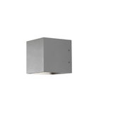 Cube Udendørs Væglampe m/Stråle Sølv – LIGHT-POINT Udstillingsmodel
