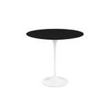 Knoll - Saarinen Oval Table - Småbord, Vitt underrede, skiva i Svart laminat