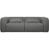 Moderne 3,5 personers sofa i polyester 246 x 96 cm - Grå