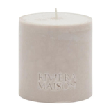 Rivièra Maison - Bloklys - Pillar candle eco, flax, 10x10cm