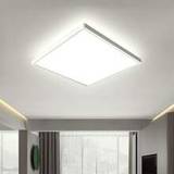 SHEIN LED Flush Mount Ceiling Light Fixture, Square, 9inch Modern LED Ceiling Light White 24W 6500K, Low Profile Slim Flat Surface Mount Ceiling Lights For