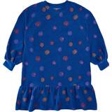 Soft Gallery Sgimanuella Velvet L_S Dress Str 10y - Kjoler Bomuld hos Magasin - True Blue