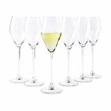 CASA Living Toscana Champagneglas - 6 stk. - 20 cl - Glas - Klar