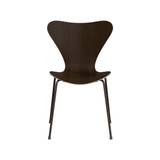 3107 stol, mørkbejdset eg/brown bronze stel af Arne Jacobsen