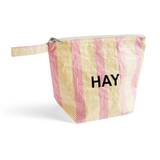 Candy Stripe Wash Bag M, red/yellow