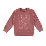 DYR-Cph Sweatshirt - Dyrbellow - Antique Rose Outline Elefant - DYR - 5 år (110) - Sweatshirt