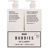 Evo Gluttony Volumising Shampoo 500 ml. og Bride To Gluttony Volumising Conditioner 500 ml. Begge Med Pumper