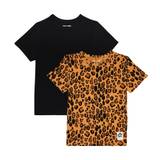 Mini Rodini Basic Leopard set of 2 jersey T-shirts - multicoloured - Y 1,5-3