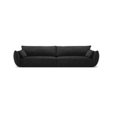 Kaelle 4-personers sofa i chenille B248 cm - Sort