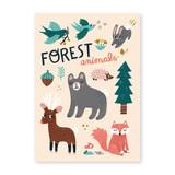 Michelle Carlslund - Plakat - 30 x 40 cm - Forest animals