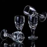 SHEIN 6pcs Crystal Transparent White Wine Glass Spirit Glass A Cup Of Household Small Wine Cellar Cup Glass Wine Glass Goblet For Restaurant