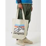 Patagonia Line Ridge Logo Market Tote Bag - Bleached Stone - Beige / One Size