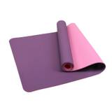 Yogasæt komplet Lilla - TPE Yogamåtte 6mm, 2 yogablokke, Yogapølle og Yogastrop