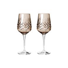 Hvidvinsglas 35 cl - Frederik Bagger - Crispy Madame Copal, Brun - 2 stk. - Vinglas