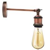 Industriel kobber Retro justerbare væglamper Vintage Style Sconce Lamp Fitting Kit