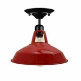 Rød farve med retro vintage loftslampe hængende lampe Industrielt design 240V
