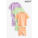 Purple/Green/Orange Short Pyjamas 3 Pack (9mths-16yrs)