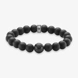 THOMAS SABO Matte Obsidian Bracelet A1085-023-11-L