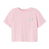 Name It T-Shirt - Crop - NkfSigga - Parfait Pink m. Kop - Name It - 11-12 år (146-152) - T-Shirt