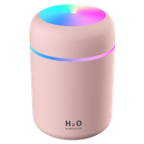Luftfugter med LED Lys, Pink - H2O Humidifier