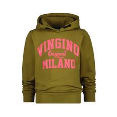 VINGINO Sweatshirt oliven / pink - 110 - oliven / pink