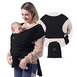 Momcozy baby carrier, easy-to-wear baby, baby and boy carrier, adjustable baby carriers up to 50 kg, black