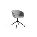 HAY AAC 21 About A Chair SH: 46 cm - Black Powder Coated Aluminium/Hallingdal 130