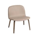 Muuto Visu loungelænestol polstret stol Refine leather beige, brown oak